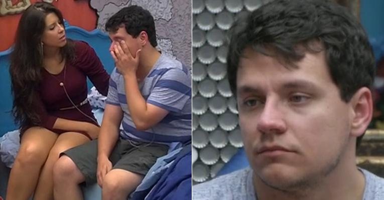 Ivan é consolado por Andressa após ser indicado ao primeiro paredão do 'BBB13' - Reprodução/TV Globo