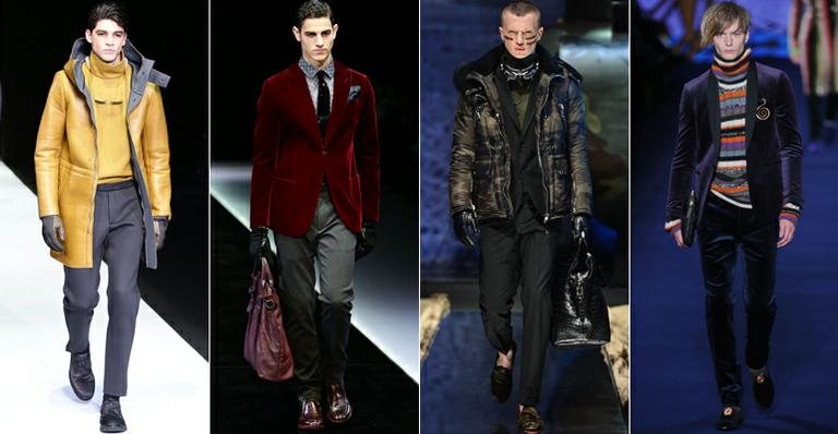 Modelos na Semana de Moda Masculina de Milão - Getty Images