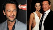 Rodrigo Santoro, Jaimie Alexander e Arnold Schwarzenegger na pré-estreia de 'O Último Desafio' - Getty Images