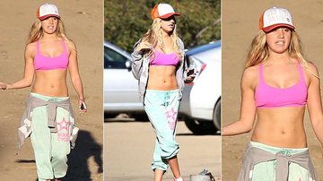 Ashley Tisdale exibe barriga definida nos Estados Unidos - The Grosby Group