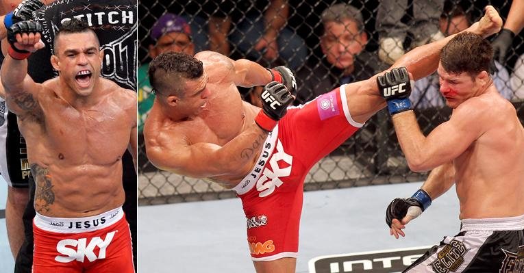 Vitor Belfort nocauteia Bisping - Wagner Carmo e William Lucas / Inovafoto / UFC