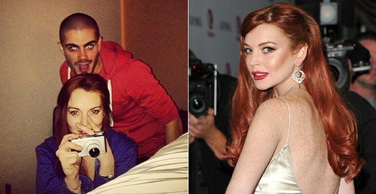 Lindsay Lohan e Max George - Reprodução/Instagram e Getty Images