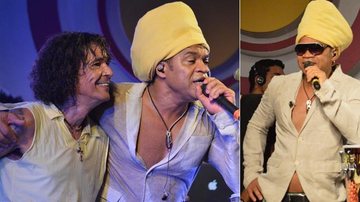 Carlinhos Brown no show de Luiz Caldas, em Salvador - Felipe Souto Maior / AgNews