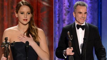 SAG Awards 2013 elege Jennifer Lawrence como Melhor Atriz e Daniel Day-Lewis como Melhor Ator - Getty Images