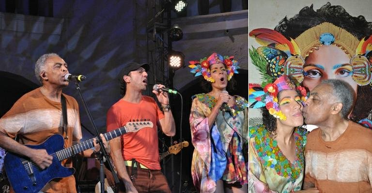 Gilberto Gil canta com zeca Baleiro e Marcia Castro em Salvador - Uran Rodrigues