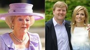 Rainha Beatrix / príncipes Willem-Alexander e Máxima - Getty Images/Arquivo