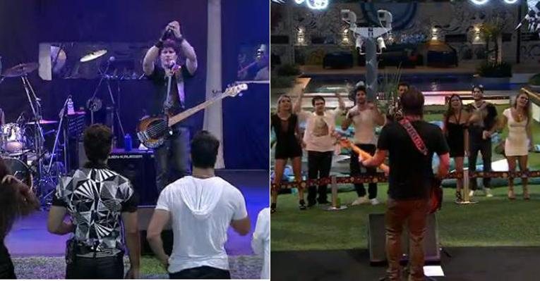 Paulo Ricardo e o RPM agitam festa do BBB13 - Reprodução / TV Globo