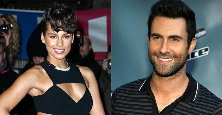 Alicia Keys e Adam Levine - Getty Images