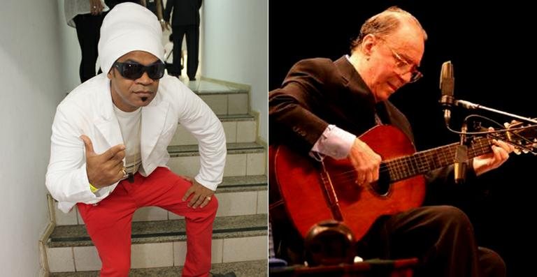 Carlinhos Brown e João Gilberto - Uran Rodrigues; Divulgação