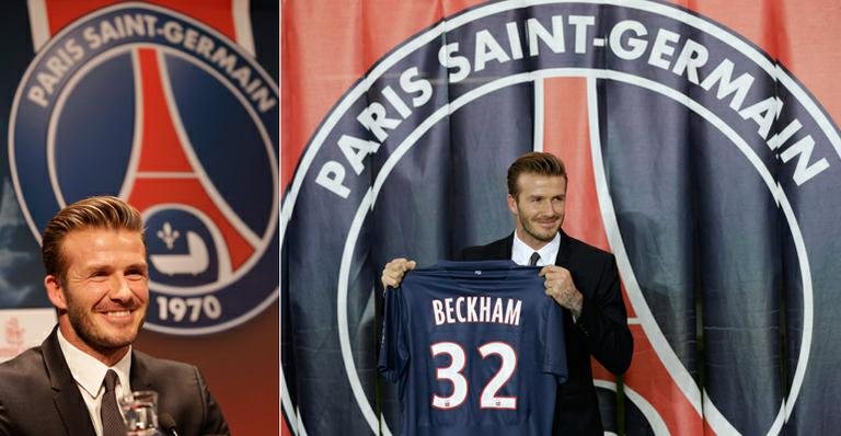 David Beckham assina contrato com o Paris Saint-Germain - Reuters