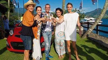 Betty Lago, Ana Botafogo, Carlinhos de Jesus, Juliana Knust e Letícia Birkheuer. - Caio Guimarães, Maíra Vieira, Cesar Alves e Micaela Gurmindo