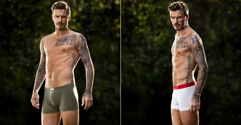 David Beckham posa de cueca para campanha de grife underwear - Reprodução/ Facebook