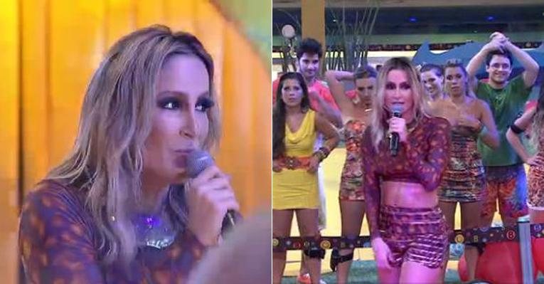 Claudia Leitte faz a festa na casa do BBB13 - Reprodução / TV Globo