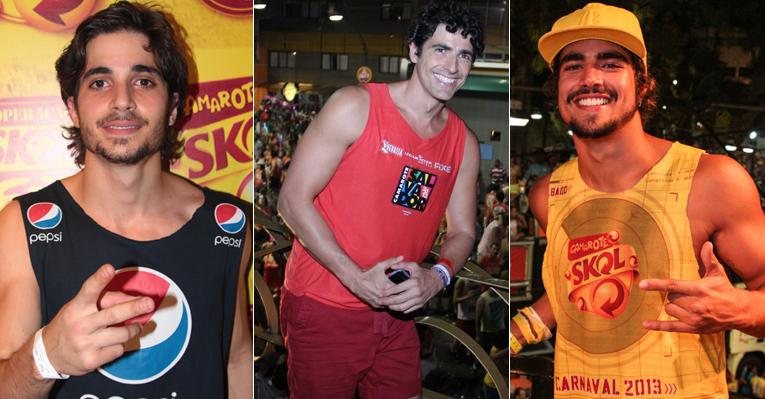 Fiuk, Reynaldo Gianecchini e Caio Castro curtem o Carnaval de Salvador - Fotomontagem