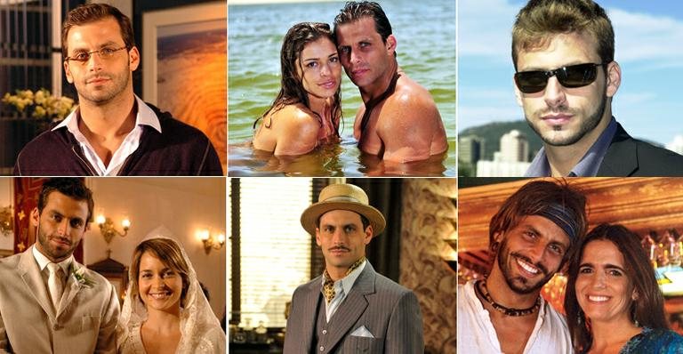 Personagens da carreira de Henri Castelli - Divulgação/ TV Globo