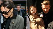 Victoria Beckham com David Beckham e Harper - Splash News splashnews.com