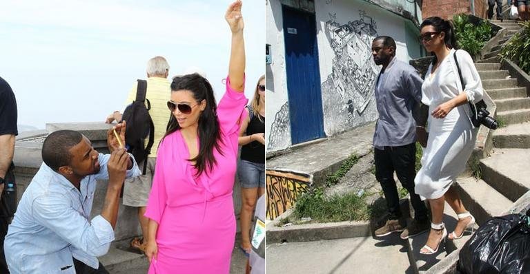 Kanye West e Kim Kardashian no Cristo Redentor e no Morro do Vidigal - AgNews