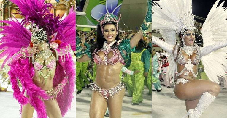 Musas no desfile da Mangueira, na Marquês de Sapucaí - Thyago Andrade/Foto Rio News