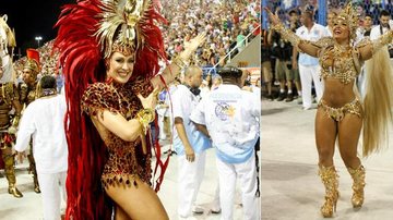 Claudia Raia e Raíssa de Oliveira no desfile da Beija-Flor de Nilópolis - Marcos Ferreira/ FotoRioNews