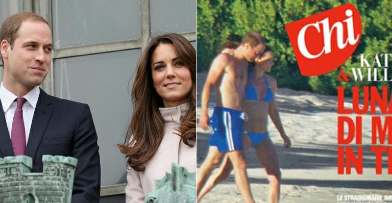 Príncipe William e Kate Middleton: barriguinha de gravidez em capa de revista italiana - Getty Images/ Reprodução