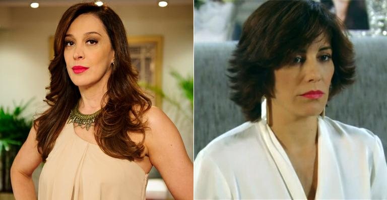 Lívia (Claudia Raia), de 'Salve Jorge', e Roberta (Gloria Pires), de 'Guerra dos Sexos' - TV Globo