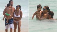 Juliana Paes com o marido, Carlos Eduardo Baptista, e o filho, Pedro - Derick Abreu/Foto Rio News