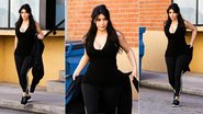 Grávida, Kim Kardashian se exercita em Los Angeles, Estados Unidos - The Grosby Group