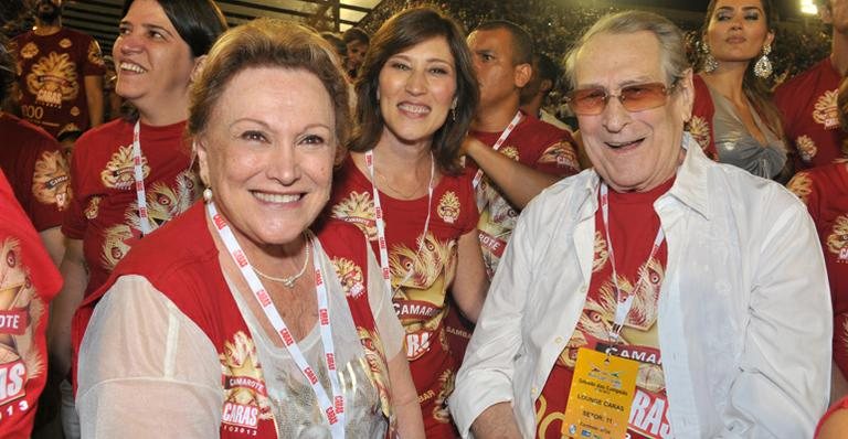 Paulo Goulart, Nicette Bruno e Beth Gourlat: festa em família no Camarote CARAS - Renato Wrobel