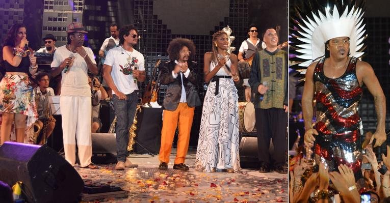 Carlinhos Brown recebe amigos em show em Salvador - Felipe Souto Maior / AgNews