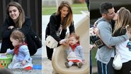 Jessica Alba curte família em parque de Beverly Hills, Estados Unidos - Splash News splashnews.com