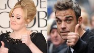 Adele e Robbie Williams - Fotomontagem