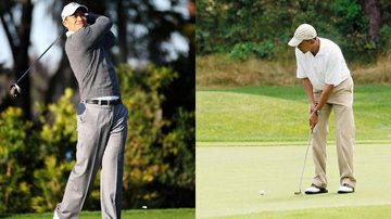 Tiger Woods e Barack Obama jogam golfe - Getty Images/Reuters