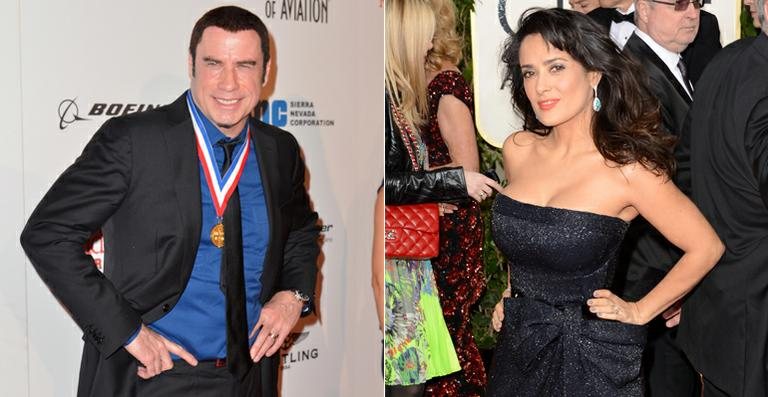 John Travolta e Salma Hayek - Getty Images