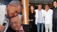 Carlos Alberto de Nóbrega recebe elenco do SBT e o tio, Fernando da Nóbrega, no centenário de seu pai, Manoel da Nóbrega - Leo Franco / Agnews