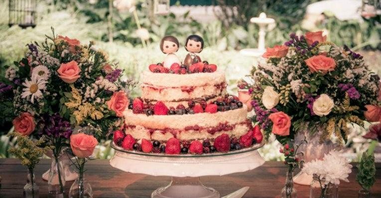 O diferencial do naked cake é que ele desperta vontade de comer - Divulgação/ Casal Garcia