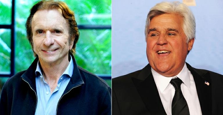 Emerson Fittipaldi e Jay Leno - TV Globo / Matheus Cabral; Getty Images