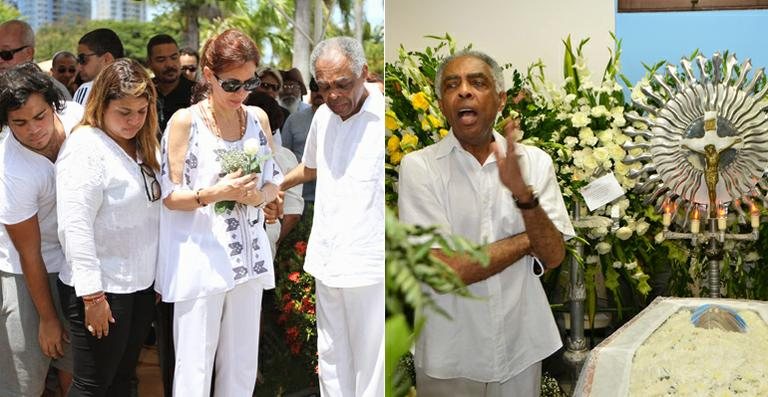 Gilberto Gil vai ao enterro da mãe, Dona Claudina, com o neto Francisco, a filha Preta Gil e a mulher, Flora Gil - Vaner Casaes e Paula Fróes/Ag. BAPress/Folhapress;