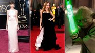 Anne Hathaway: look do Oscar vira piada na Internet - Getty Images/ Reprodução