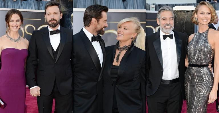 Jennifer Garner e Ben Affleck, Hugh Jackman e Deborra Lee-Furness, e George Clooney e Stacy Keibler - Getty Images