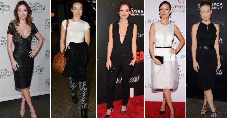 Looks de Olivia Wilde esbanjam feminilidade e elegância - Foto-montagem