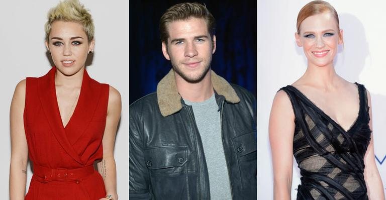 Miley Cyrus, Liam Hemsworth e January Jones - Getty Images