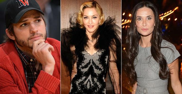 Madonna prefere Ashton Kutcher a Demi Moore - Foto-montagem