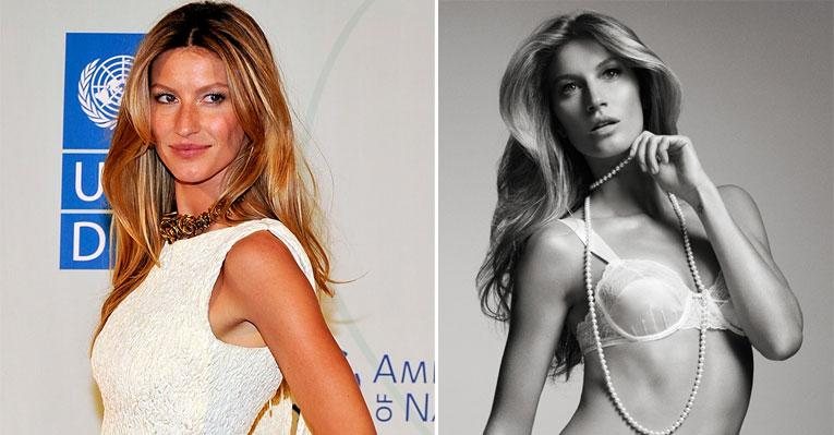 Veja algumas peças de linha de lingerie de Gisele Bündchen para a noite de núpcias - Foto-montagem/ reprodução