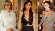 Charlô (Irene Ravache), de 'Guerra dos Sexos', Laura (Marjorie Estiano), de 'Lado a Lado', e Catarina (Adriana Esteves), de 'O Cravo e a Rosa' - TV Globo