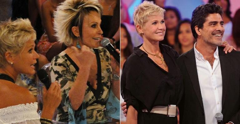 Xuxa com Ana Maria Braga e Junno Andrade - Reprodução / TV Globo