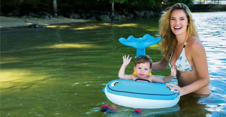 Louco por uma bagunça, João Guilherme arranca suspiros da mamãe famosa a cada instante. - Cadu Pilotto