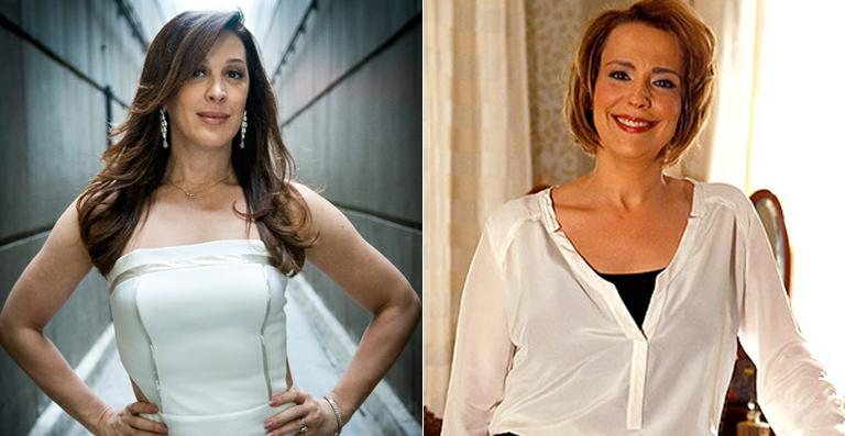 Lívia (Claudia Raia) e Rachel (Ana Beatriz Nogueira) em 'Salve Jorge' - Reprodução / TV Globo