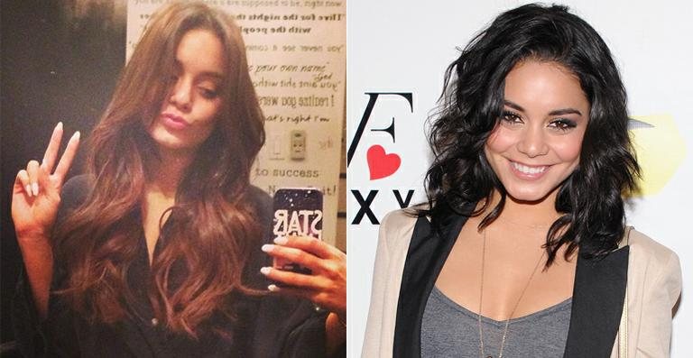 Vanessa Hudgens coloca megahair e mostra foto para os fãs - Reprodução / Instagram; Getty Images