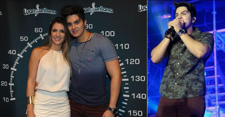 Luan Santana recebe a namorada Jade Magalhães em seu show em SP - Francisco Cepeda/AgNews