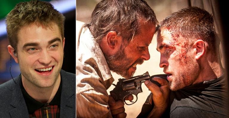 Robert Pattinson em cena do filme 'The Rover' - Getty Images; Reprodução / Entertainment Weekly